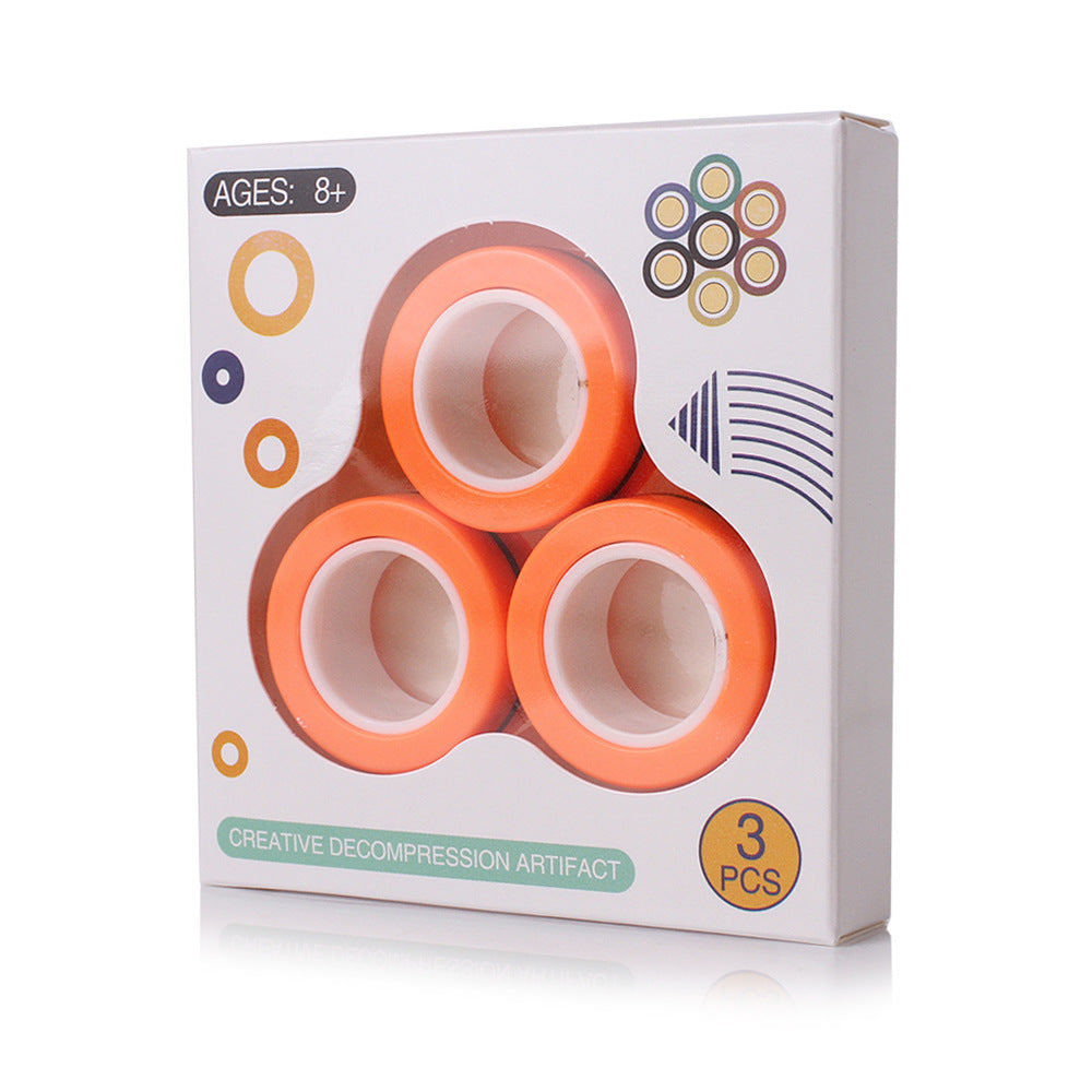 Magnetic Rings Fidget | Stress Relief, Focus Tool & Fine Motor for People with Disabilities