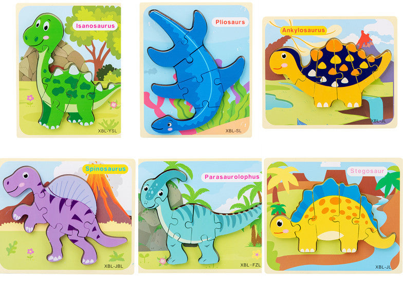 Wooden Dinosaur Puzzle | Educational Fine Motor & Cognitive Toy for Children with Disabilities