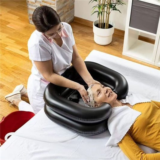 Inflatable Hair Washing Basin – Easy, Comfortable Bedside Hair Care for Elderly & Disabled