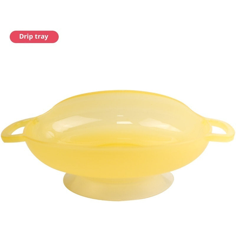 Spill-Proof Scoop Plate & Bowl | Adaptive Self-Feeding Dinnerware with Anti-Skid Base