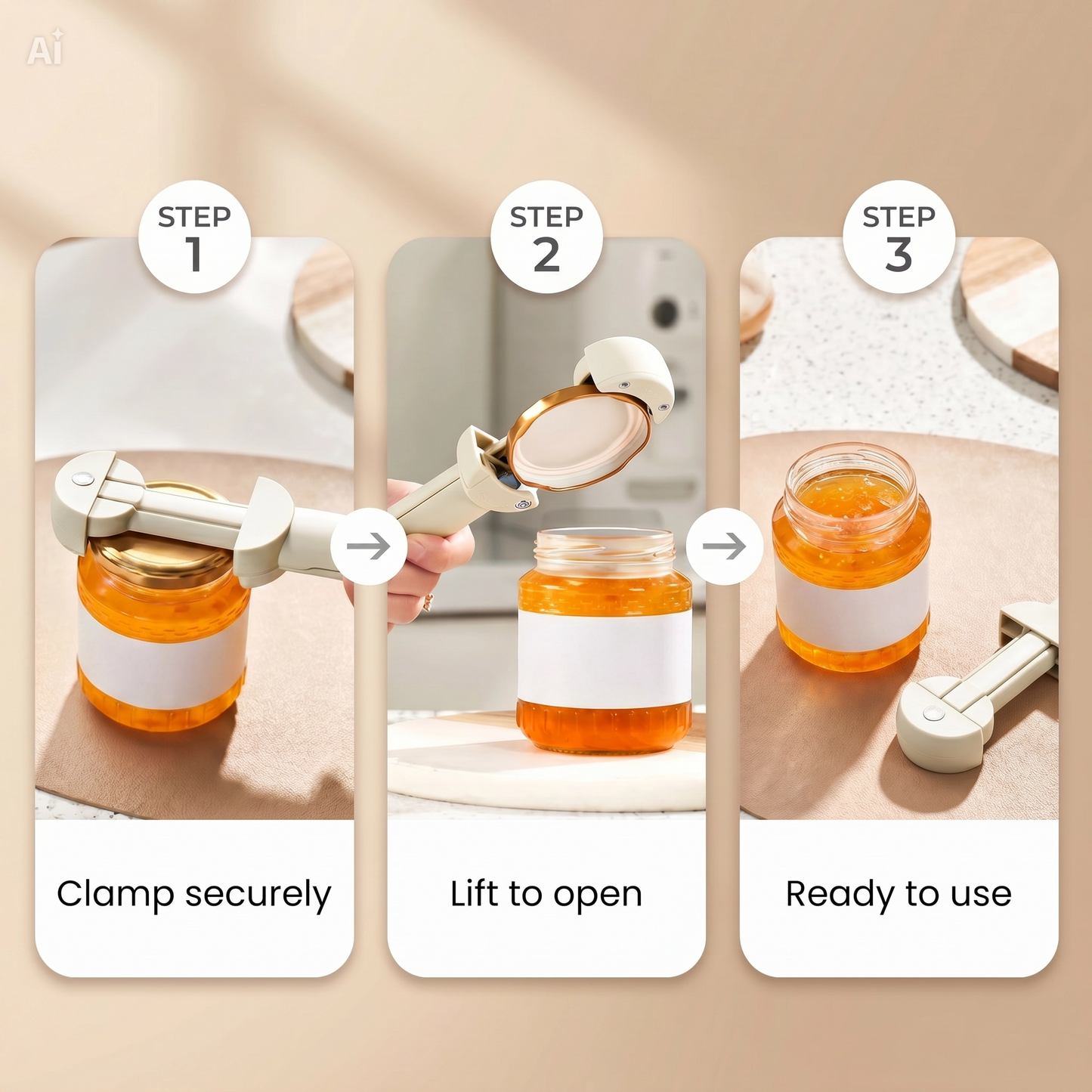 Easy Grip Jar Opener – Open Tight Lids with Less Effort for Disabilities & Elderly