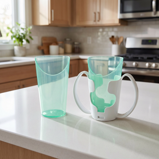 Nose Cut-Out Drinking Cup – Easy, Comfortable Sipping Without Tilting