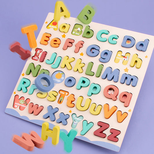 Wooden Alphabet Letter Puzzle | Educational Learning Toy for Kids with Disabilities
