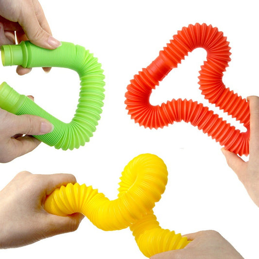 8-Pack Large Pop Tubes Fidget Toys | Focus, Relaxation & Sensory Play for People with Disabilities