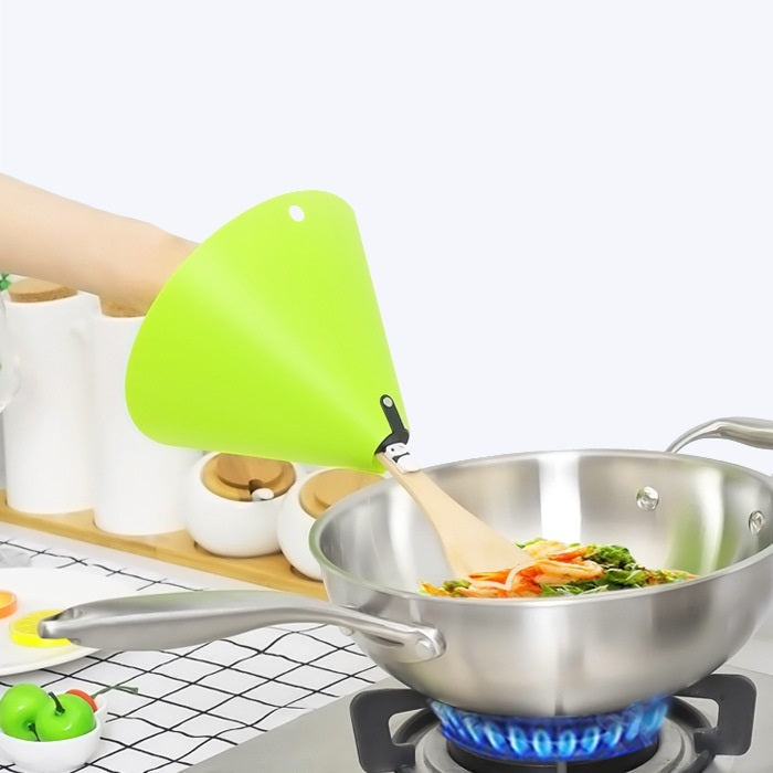 Anti-Oil Splash Cooking Shield | Safe Kitchen Guard for Elderly & People with Disabilities
