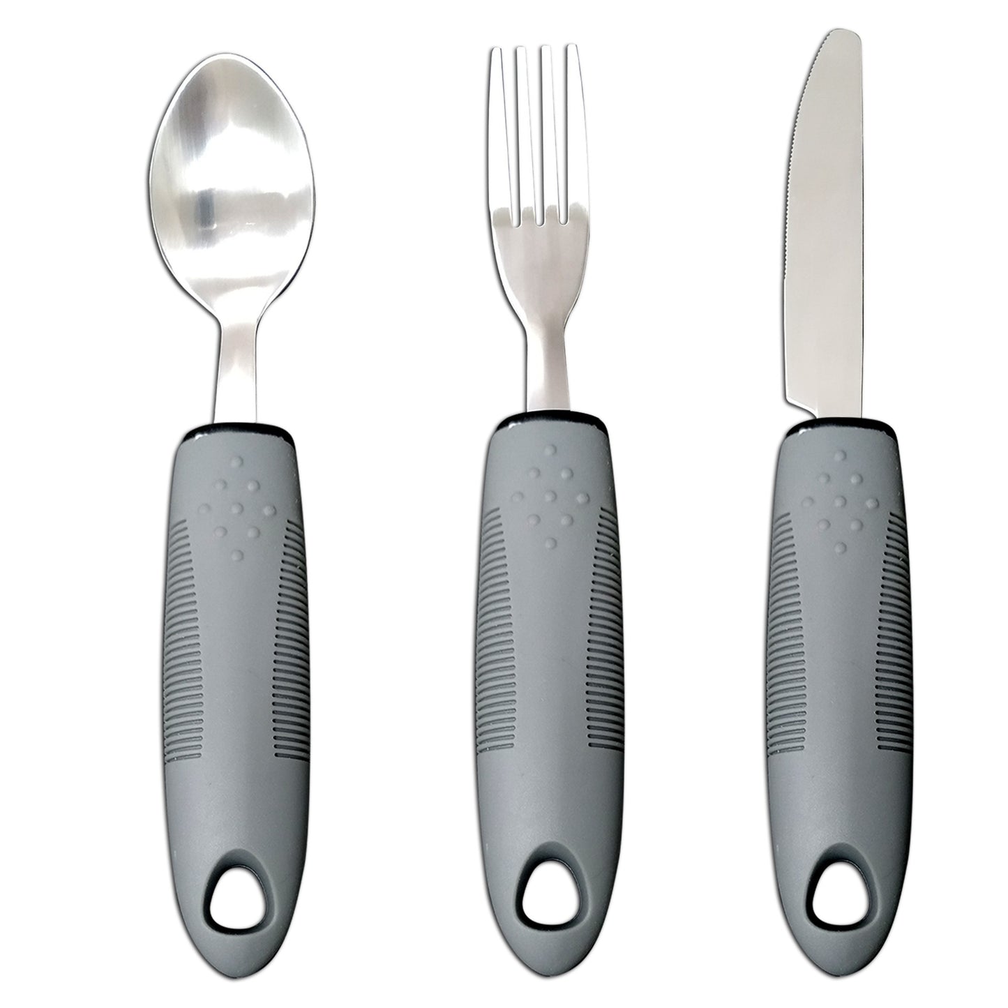 Easy Grip Adaptive Utensil Set | Non-Slip Cutlery for Seniors & Disability Support
