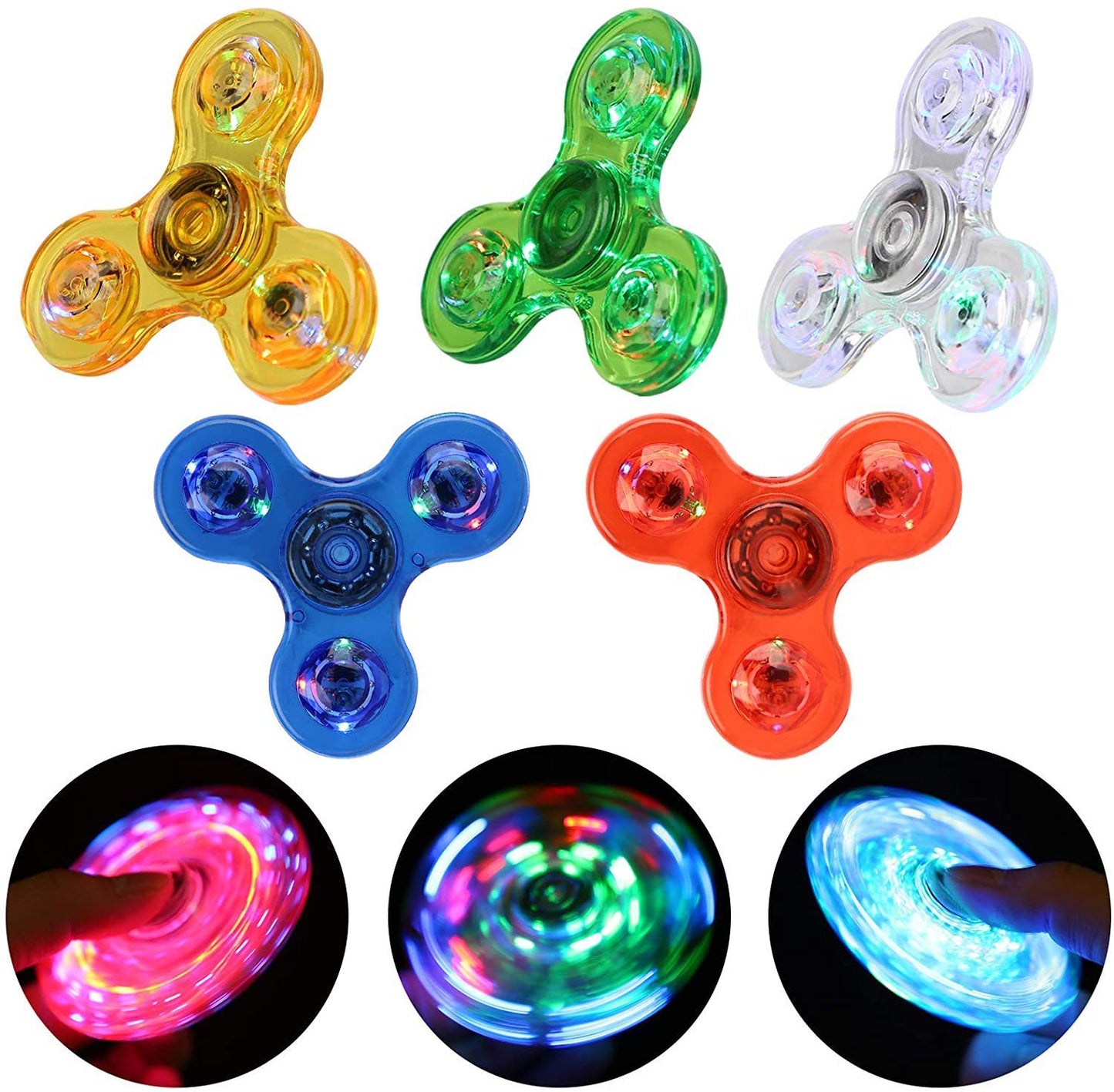 Luminous LED Light Fidget Spinner | Sensory Toy for Stress Relief, Focus & Fun