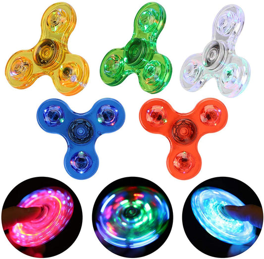 Luminous LED Light Fidget Spinner | Sensory Toy for Stress Relief, Focus & Fun