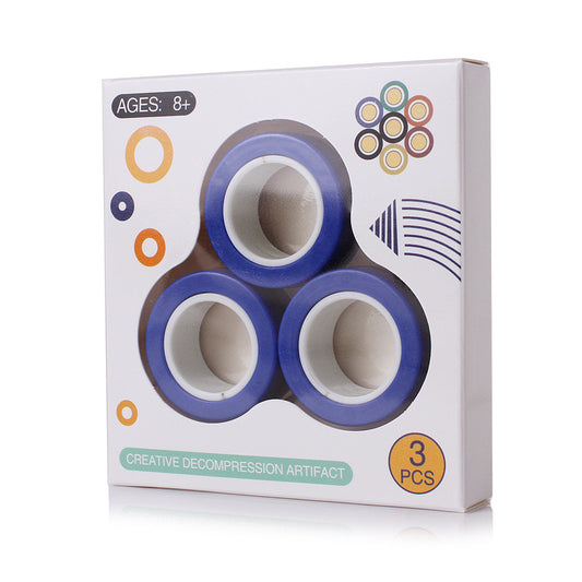 Magnetic Rings Fidget | Stress Relief, Focus Tool & Fine Motor for People with Disabilities