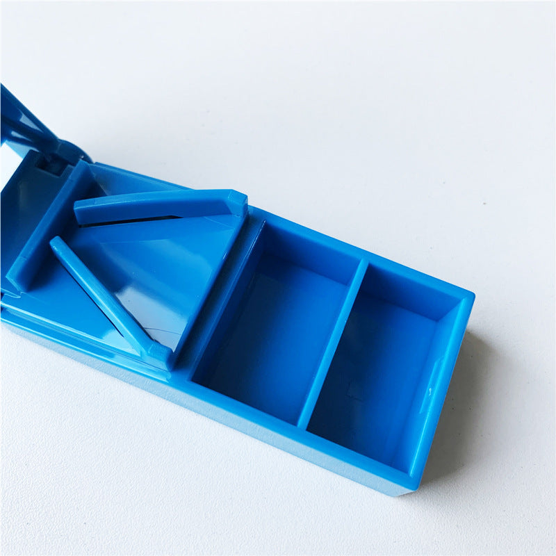 1-2pcs Blue Durable Pill Cutters | Easy Medication Splitter for Elderly & People with Disabilities