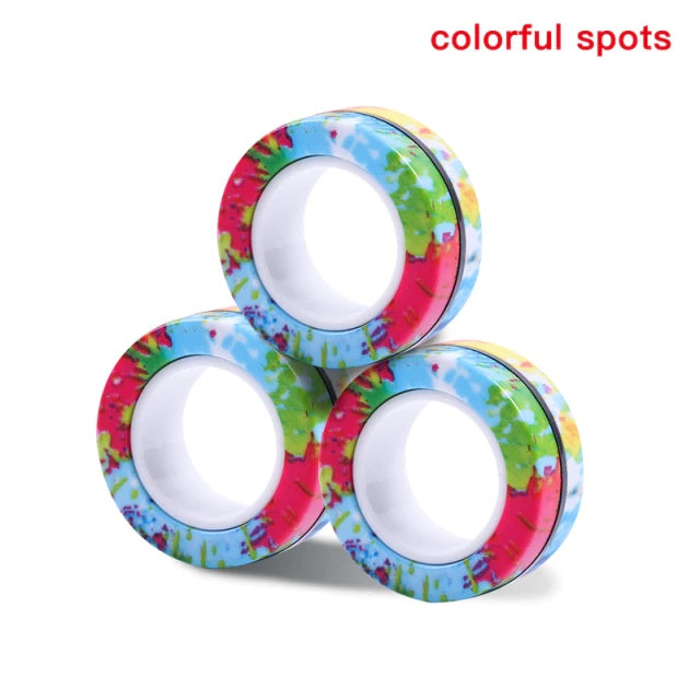 Magnetic Rings Fidget | Stress Relief, Focus Tool & Fine Motor for People with Disabilities