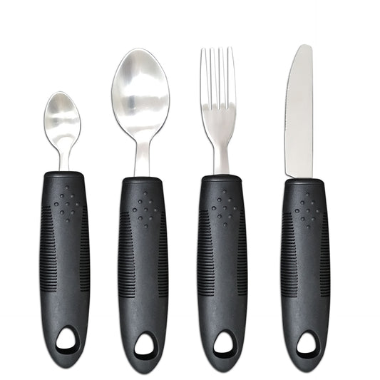 Easy Grip Adaptive Utensil Set | Non-Slip Cutlery for Seniors & Disability Support