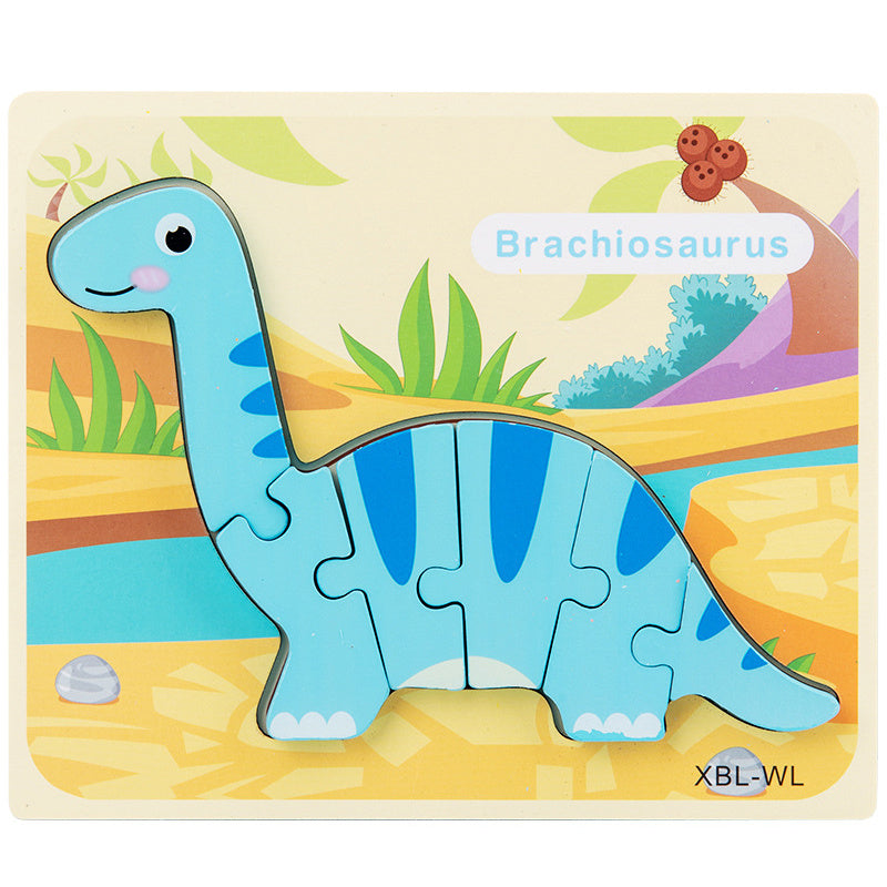 Wooden Dinosaur Puzzle | Educational Fine Motor & Cognitive Toy for Children with Disabilities