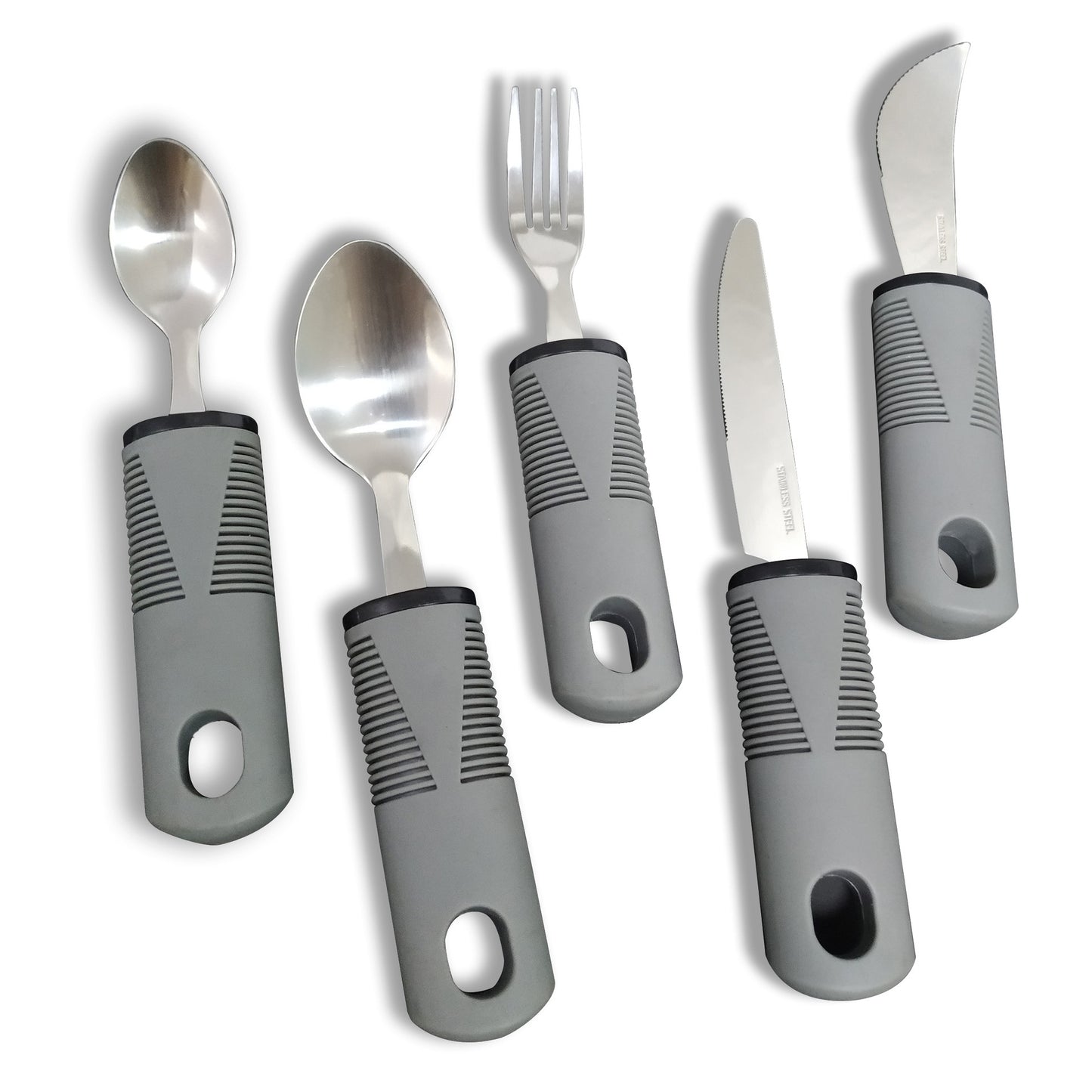 Easy Grip Adaptive Utensil Set | Non-Slip Cutlery for Seniors & Disability Support