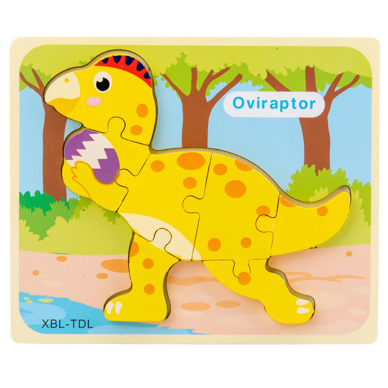 Wooden Dinosaur Puzzle | Educational Fine Motor & Cognitive Toy for Children with Disabilities