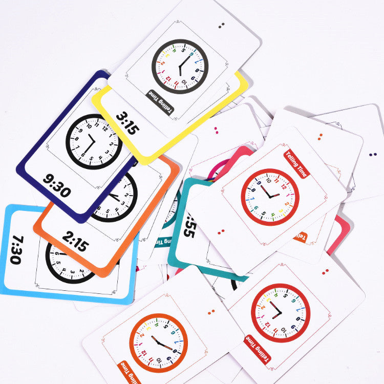 Telling Time Learning Cards | Visual Clock Skills for Learners