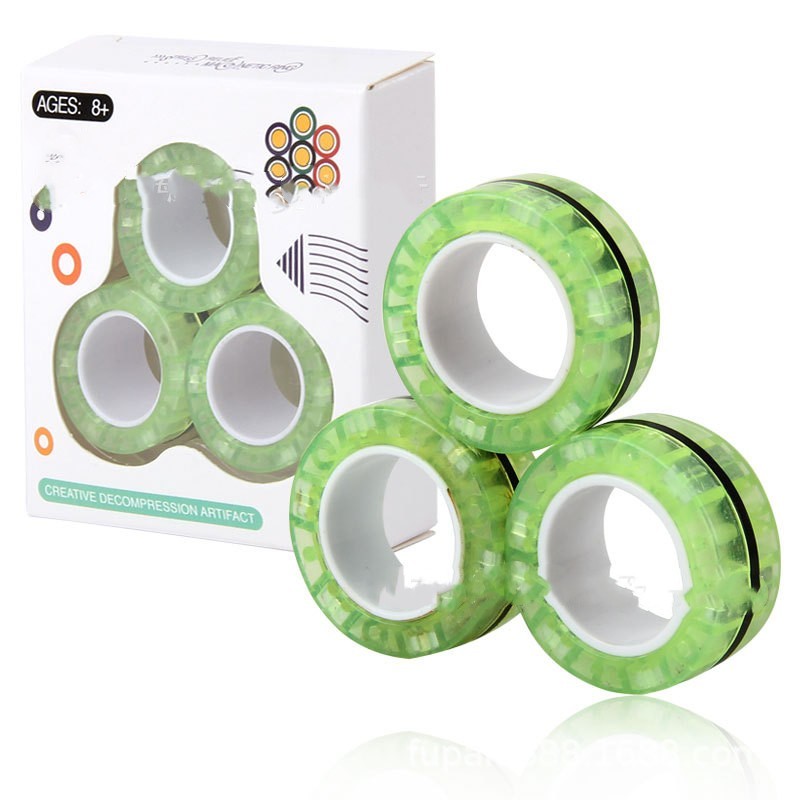 Magnetic Rings Fidget | Stress Relief, Focus Tool & Fine Motor for People with Disabilities