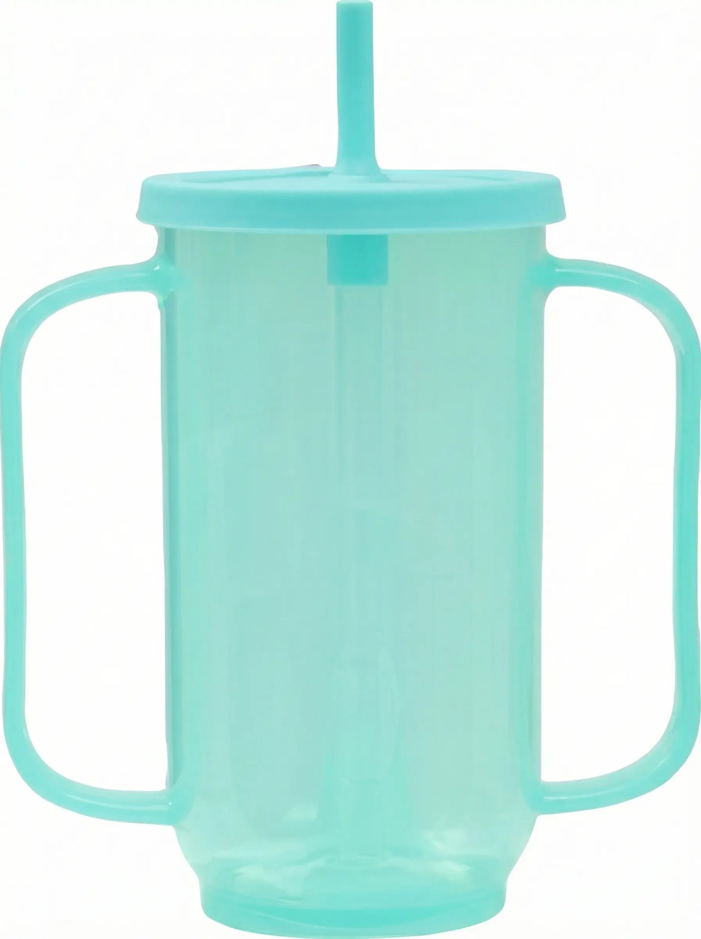 Easy Grip Drinking Cup with Short Straw – Comfortable, Spill-Reduced Sipping