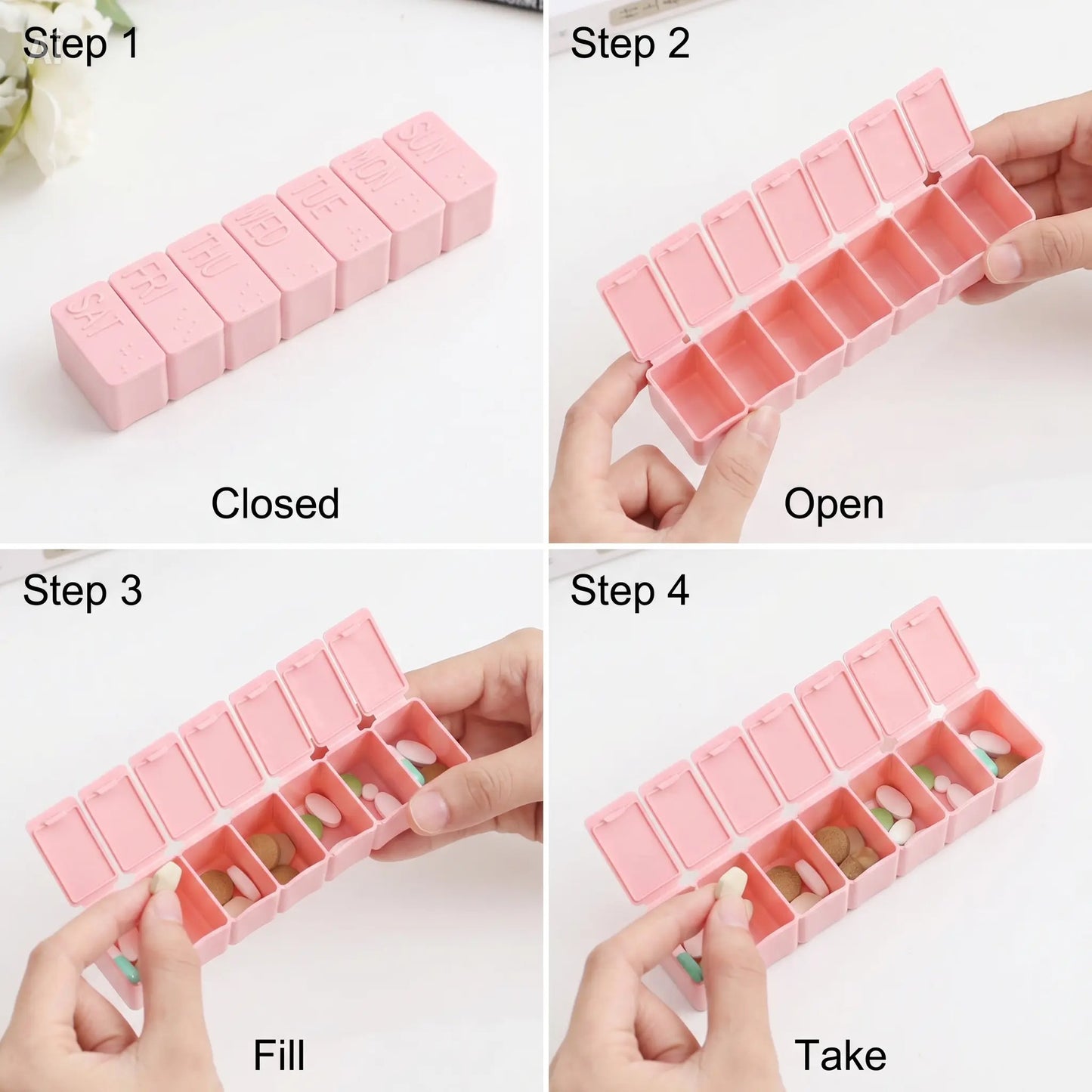 Weekly Pill Organiser – Simple, Secure 7-Day Medication Storage
