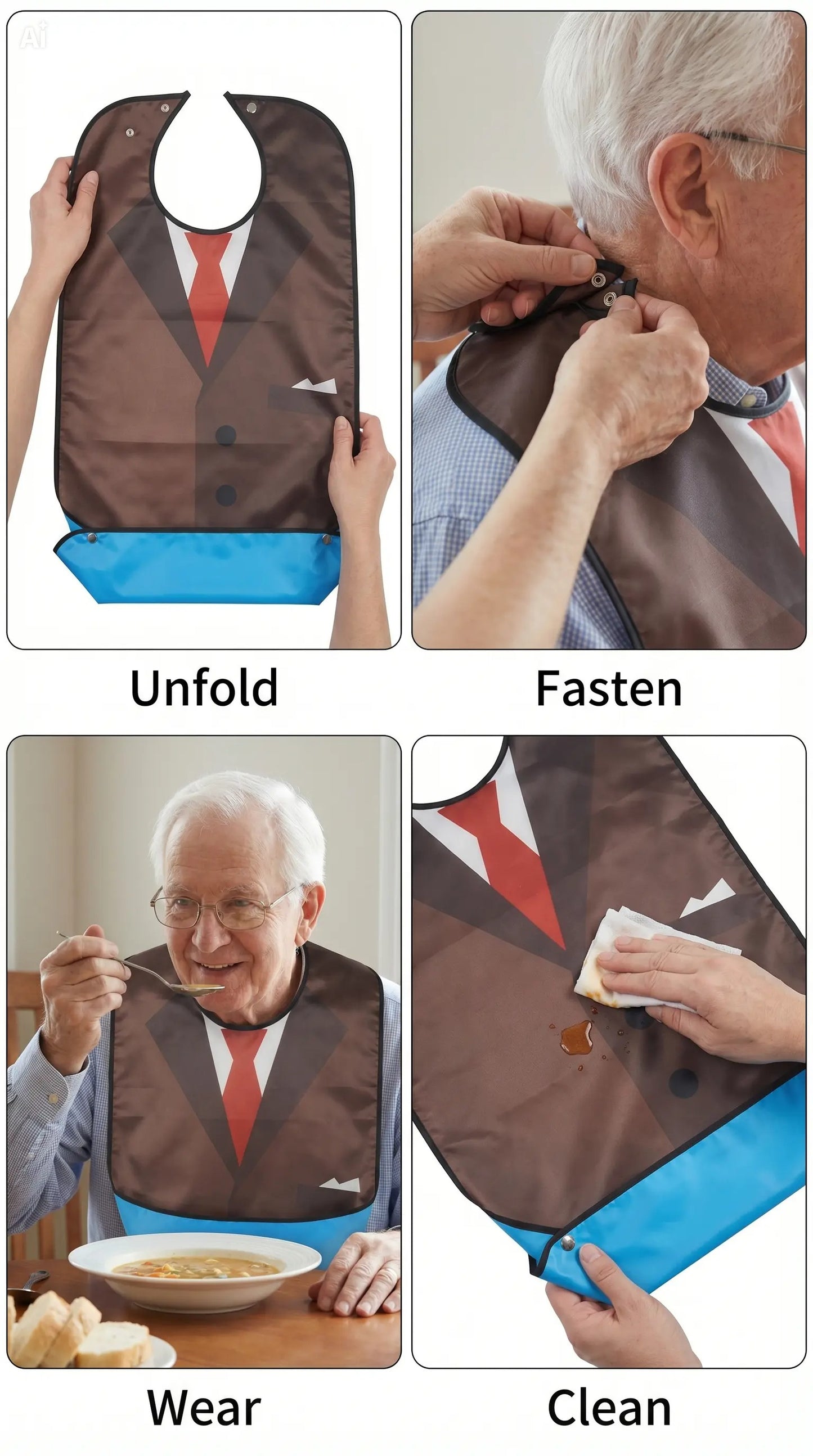 Waterproof Adult Clothing Protector – Protect Clothing for Elderly & Disabled