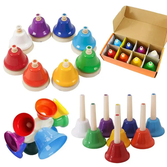 Colourful 8 Note Hand Bells | Inclusive Musical Toy for people with Disabilities