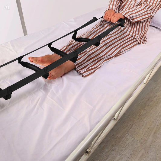 Bed Assist Strap with Handles – Sit Up & Get Up with More Ease for Disabled & Elderly