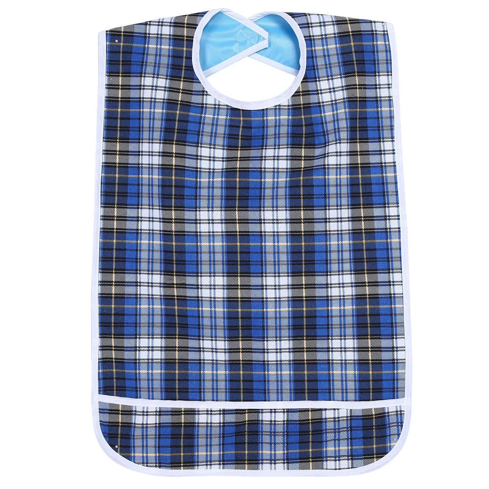 Waterproof Adult Clothing Protector Bib | Easy-Wear Mealtime Aid for Elderly & Disabled