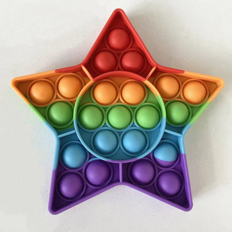 Sensory Toys Rainbow Pop-Its | Stimulate, Soothe & Play for Children with Disabilities