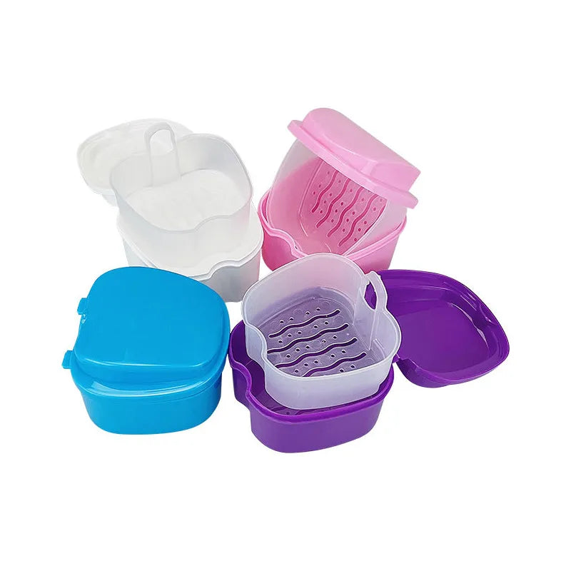 Denture Bath Box Cleaning Container