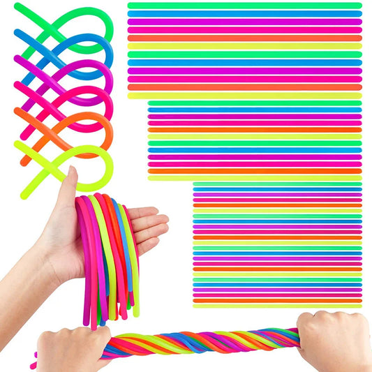 10/30PCS Noodle Pack Stretchy Strings Fidget Toy