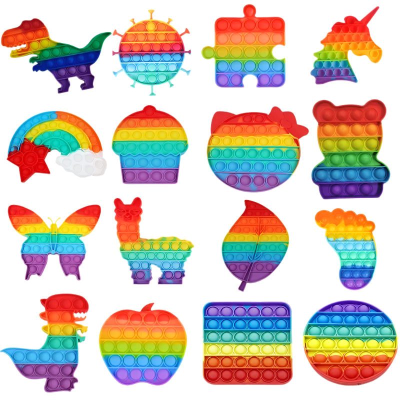 Sensory Toys Rainbow Pop-Its | Stimulate, Soothe & Play for Children with Disabilities