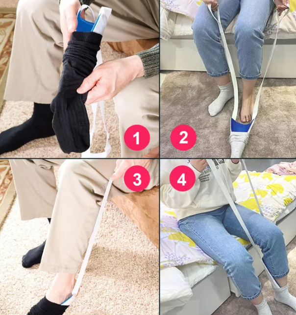 Sock Aid Helper – Put on Socks Without Bending