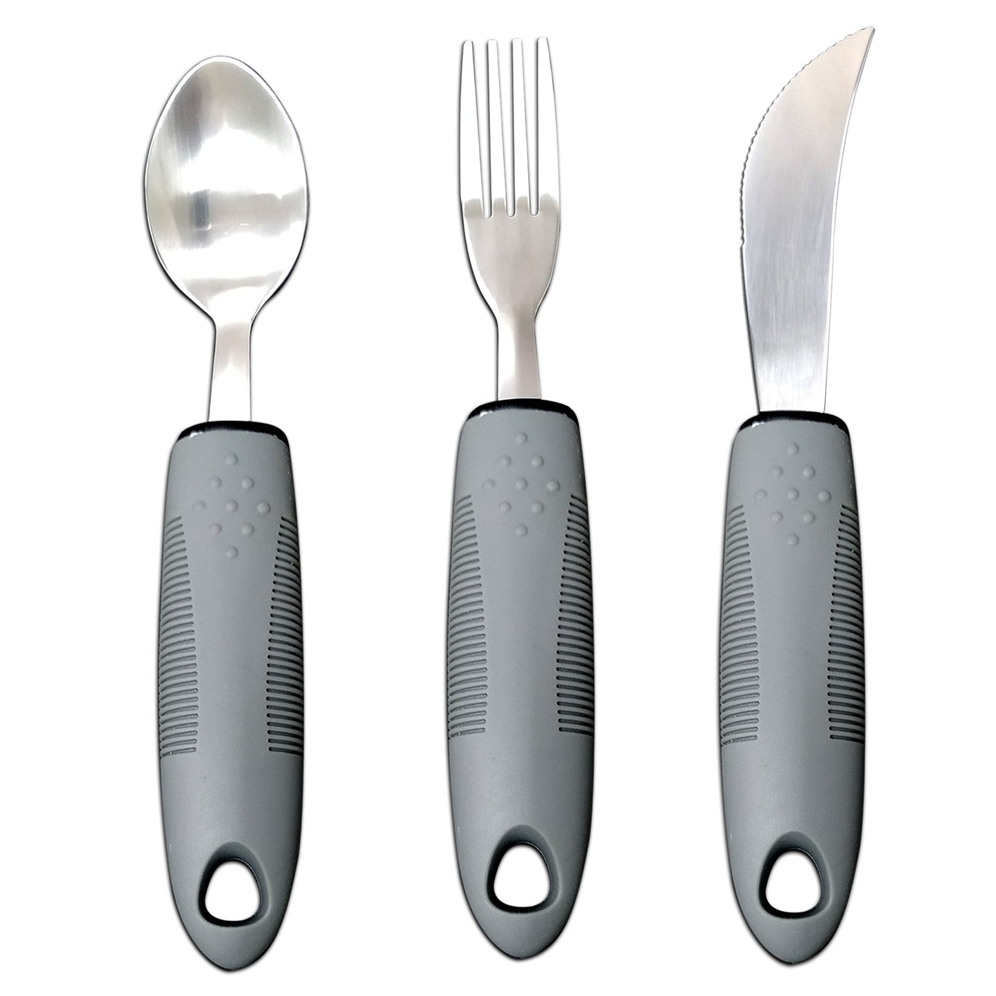 Easy Grip Adaptive Utensil Set | Non-Slip Cutlery for Seniors & Disability Support