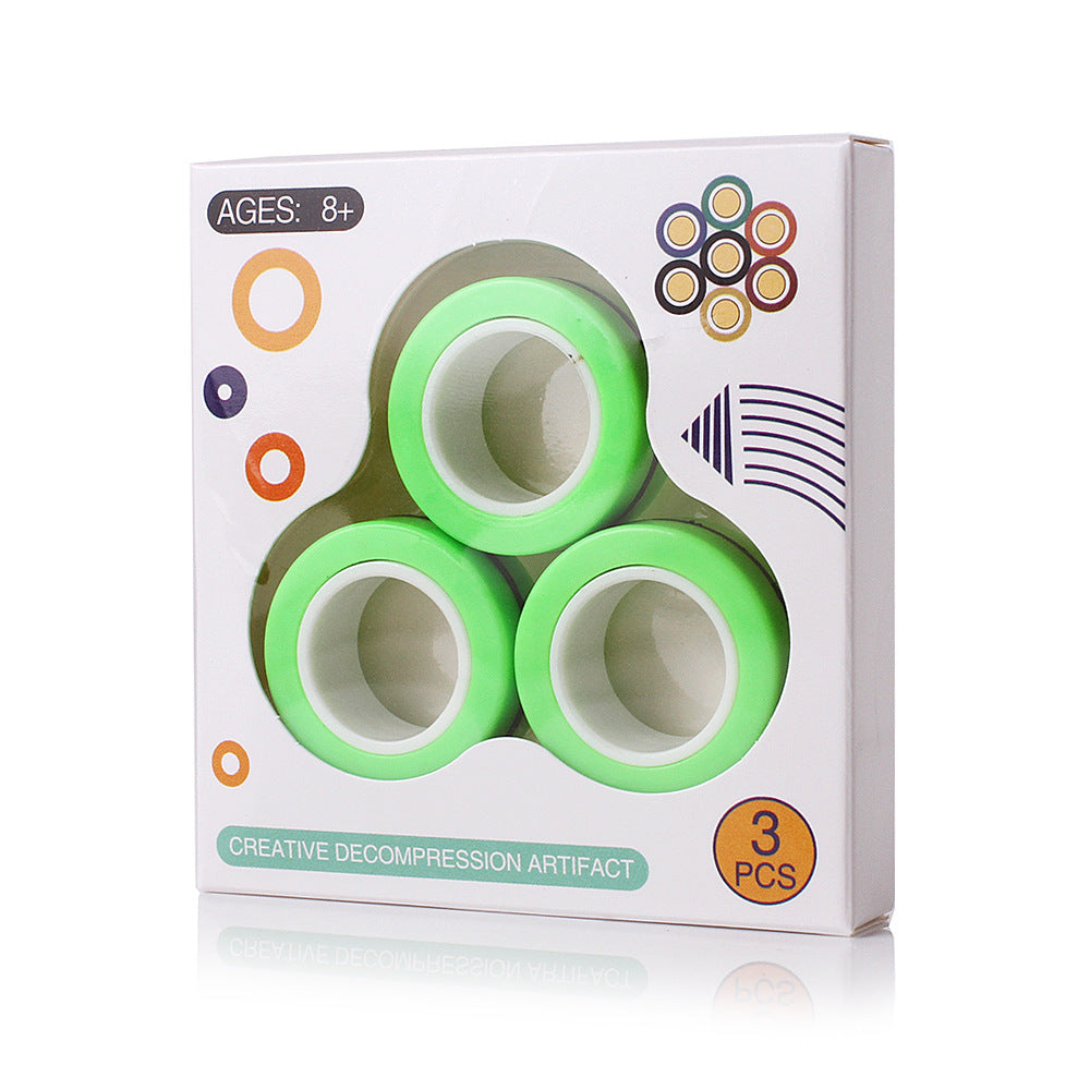 Magnetic Rings Fidget | Stress Relief, Focus Tool & Fine Motor for People with Disabilities
