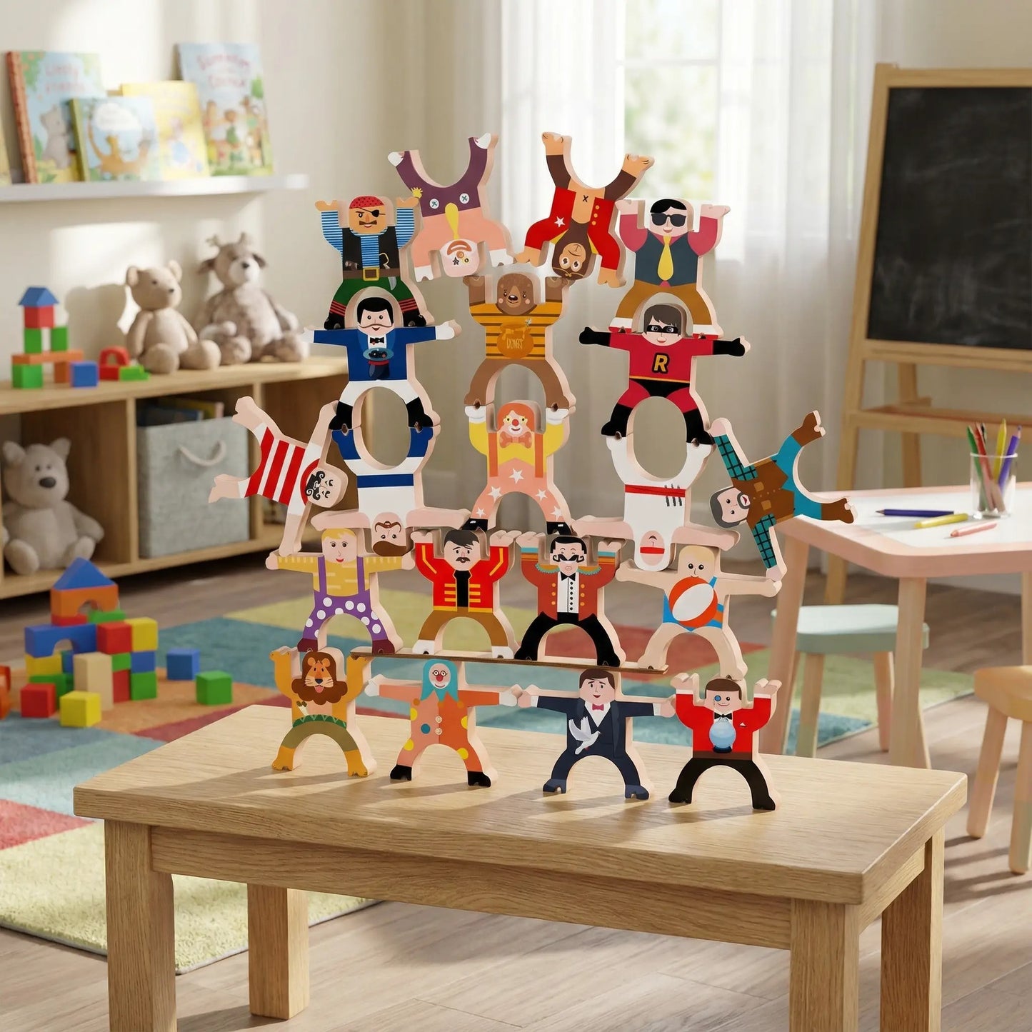 Hercules Jenga Balance Bricks | Fine Motor & Focus Game for Kids & Adults with Disabilities