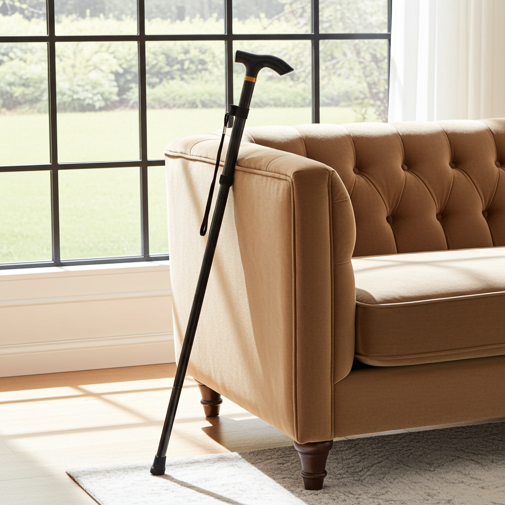 Aluminum Alloy Folding Cane | Lightweight, Non-Slip Walking Stick for Seniors & Disabilities