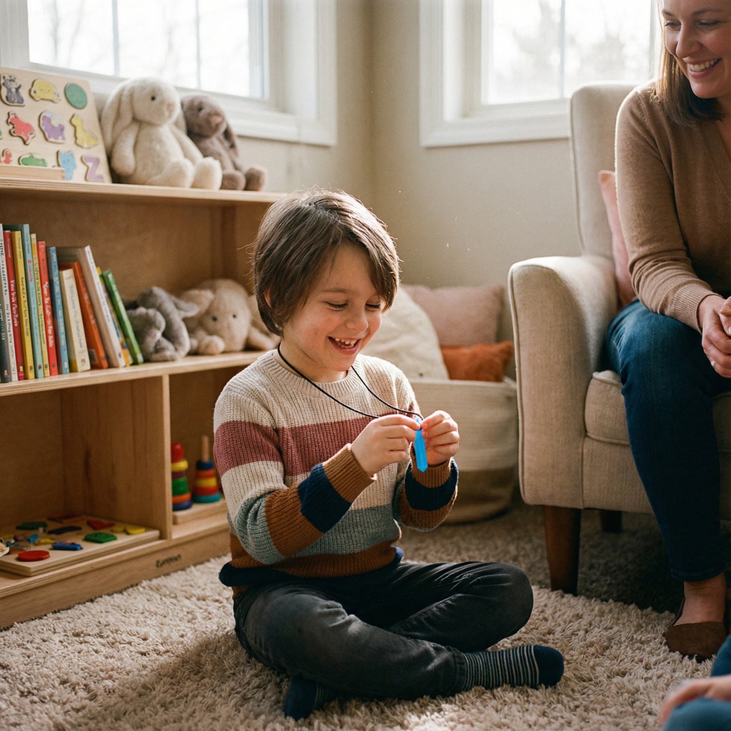 Sensory Teether Necklace | Oral Motor Aid for Autism, ADHD & Sensory Needs