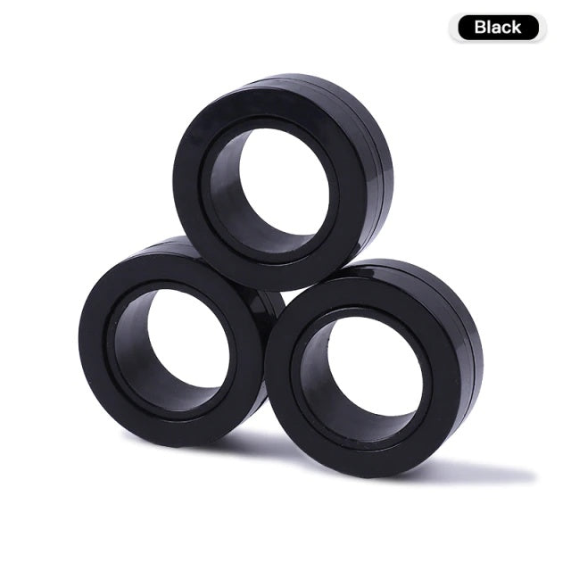Magnetic Rings Fidget | Stress Relief, Focus Tool & Fine Motor for People with Disabilities