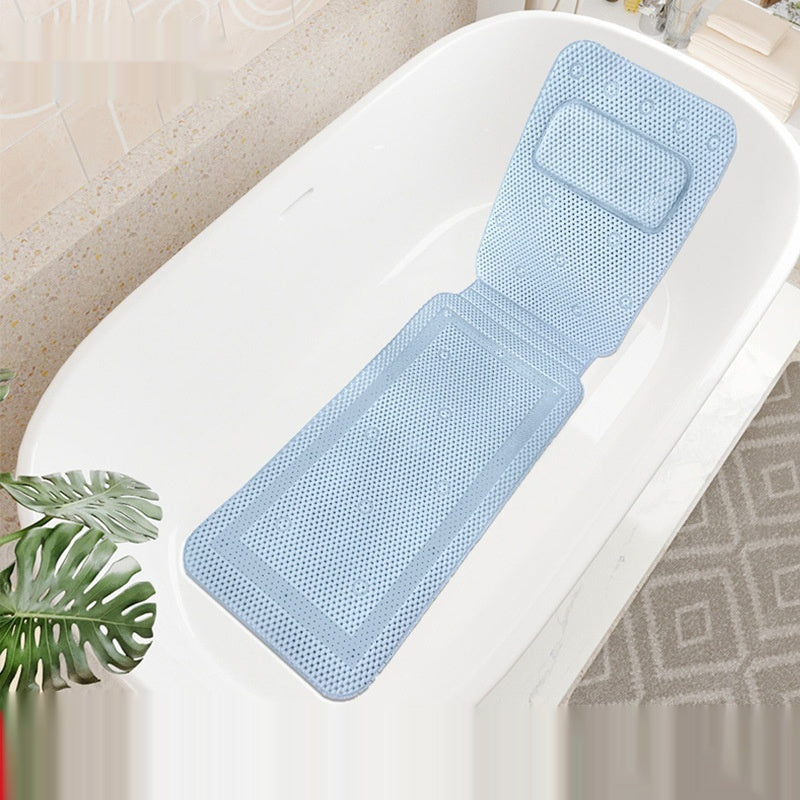 Anti-Slip Bathtub & Shower Mat with Suction Cups | PVC Safety Bath Mat for Elderly & People with Disabilities