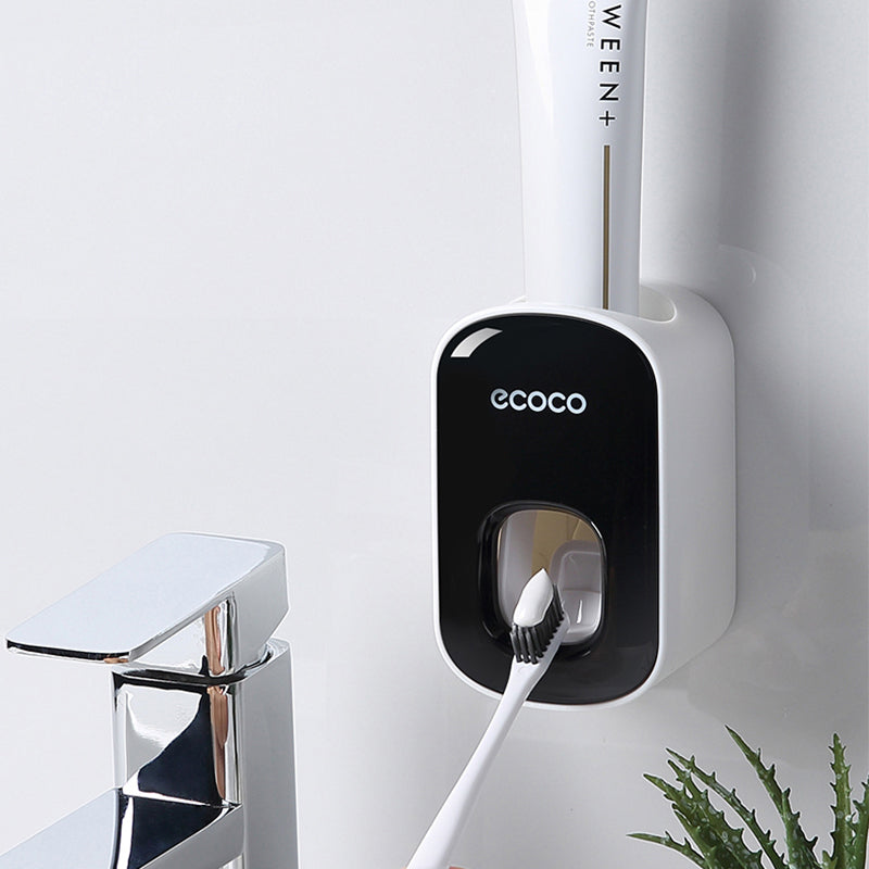 Wall Mounted Automatic Toothpaste Dispenser & Toothbrush Holder | Hands-Free System for Seniors & Disabilities