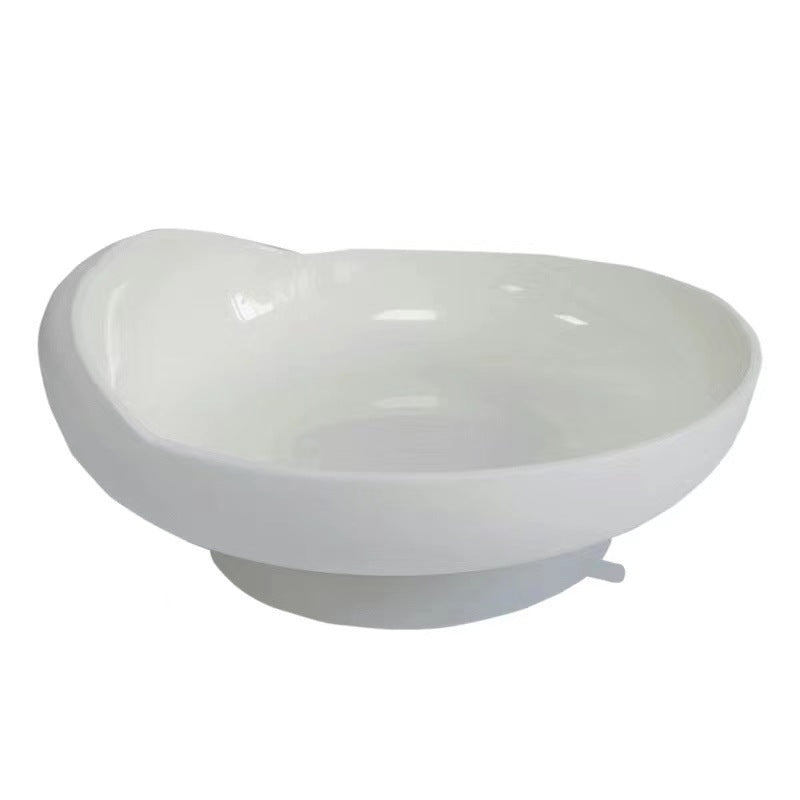 Spill-Proof Scoop Plate & Bowl | Adaptive Self-Feeding Dinnerware with Anti-Skid Base
