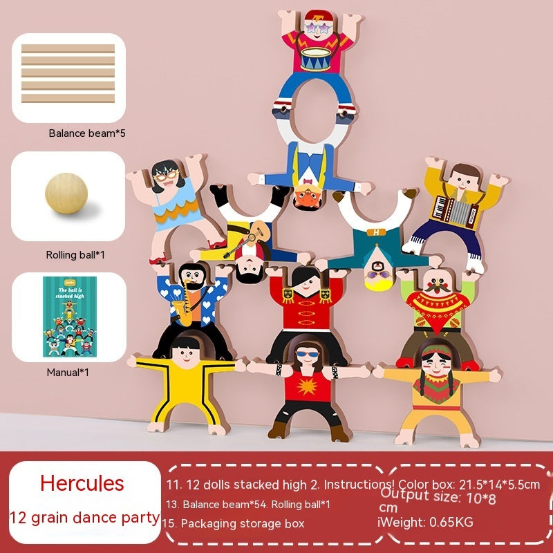 Hercules Jenga Balance Bricks | Fine Motor & Focus Game for Kids & Adults with Disabilities