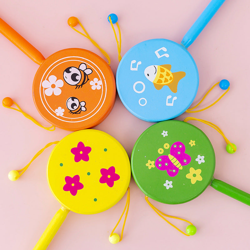 Wooden Hand Twisting Drum | Sensory Motor Learning Toy for Kids with Disabilities