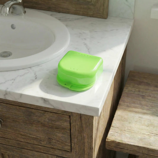 Denture Storage Box | Hygienic Dental Case for Seniors & Elderly Care