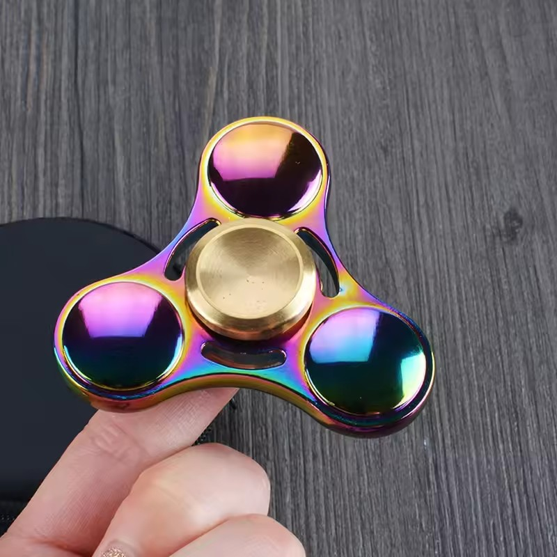 Classic Rainbow Fidget Spinner | Metal UFO Stress Reliever for Kids & Adults with Disabilities