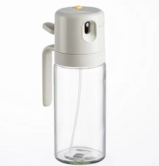 2-In-1 Oil Sprayer & Pourer Bottle | Easy-Grip Cooking Oil Dispenser for Seniors & Disabilities