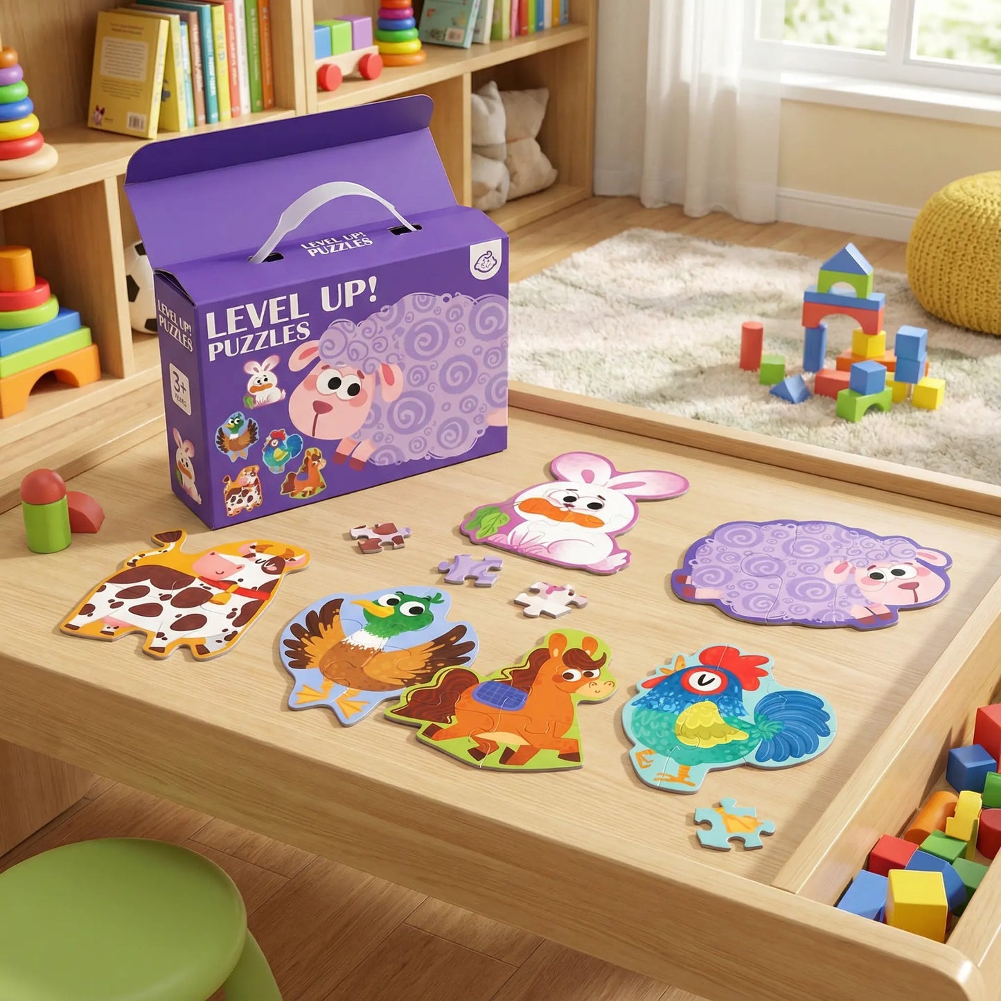 6-in-1 Puzzle Box Set | Cognitive & Fine Motor Learning Aid for People with Disabilities