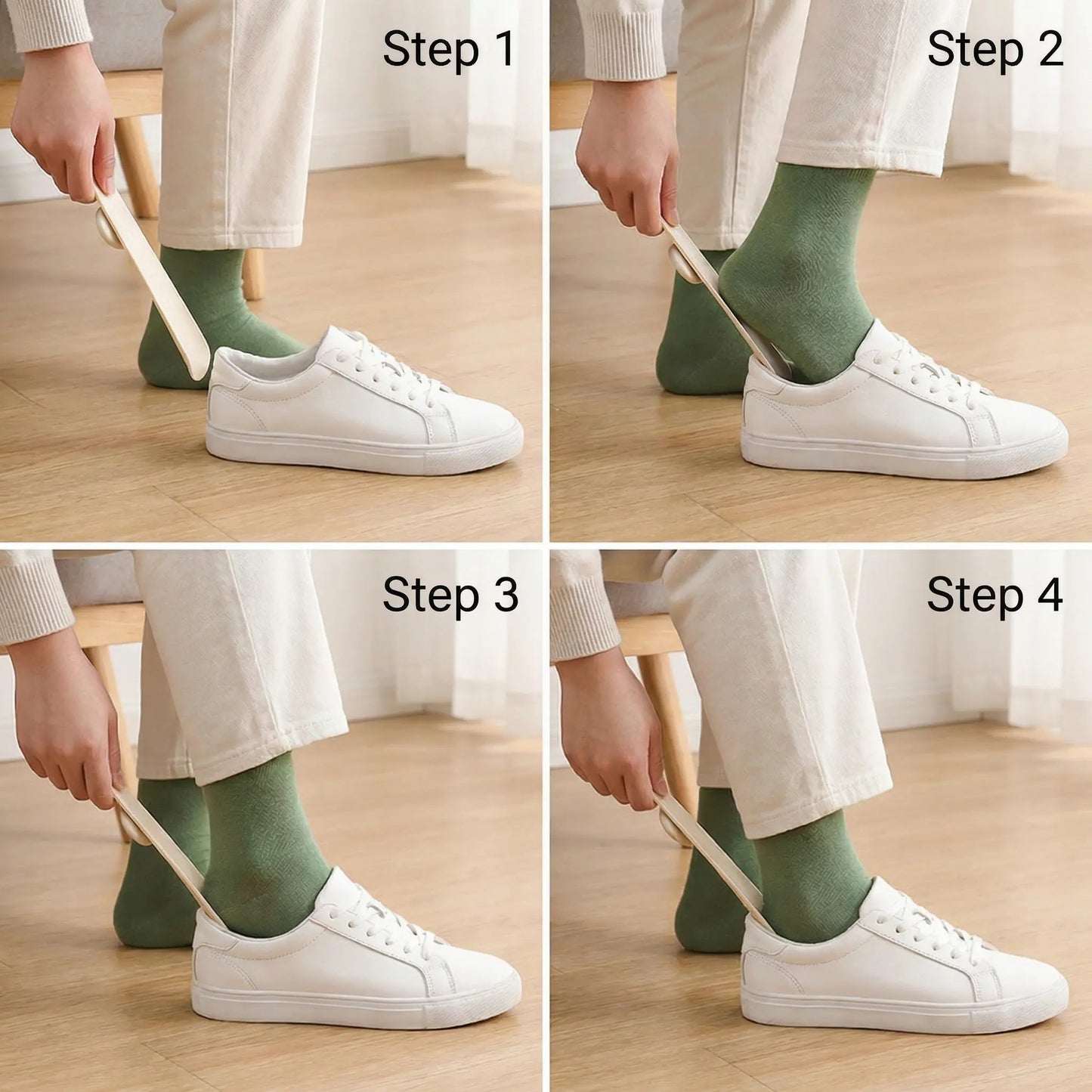Long Handle Shoe Horn – Put On Shoes Without Bending
